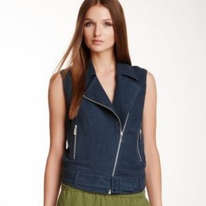 NWT $400 Elizabeth and James biker vest XS